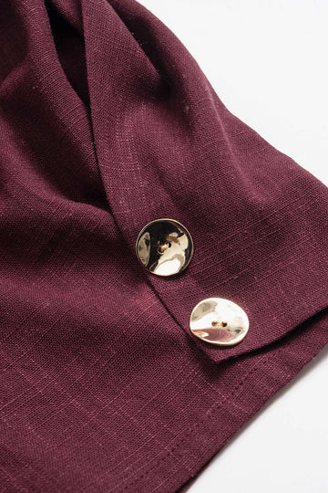 Linen Solid Barrel Trousers