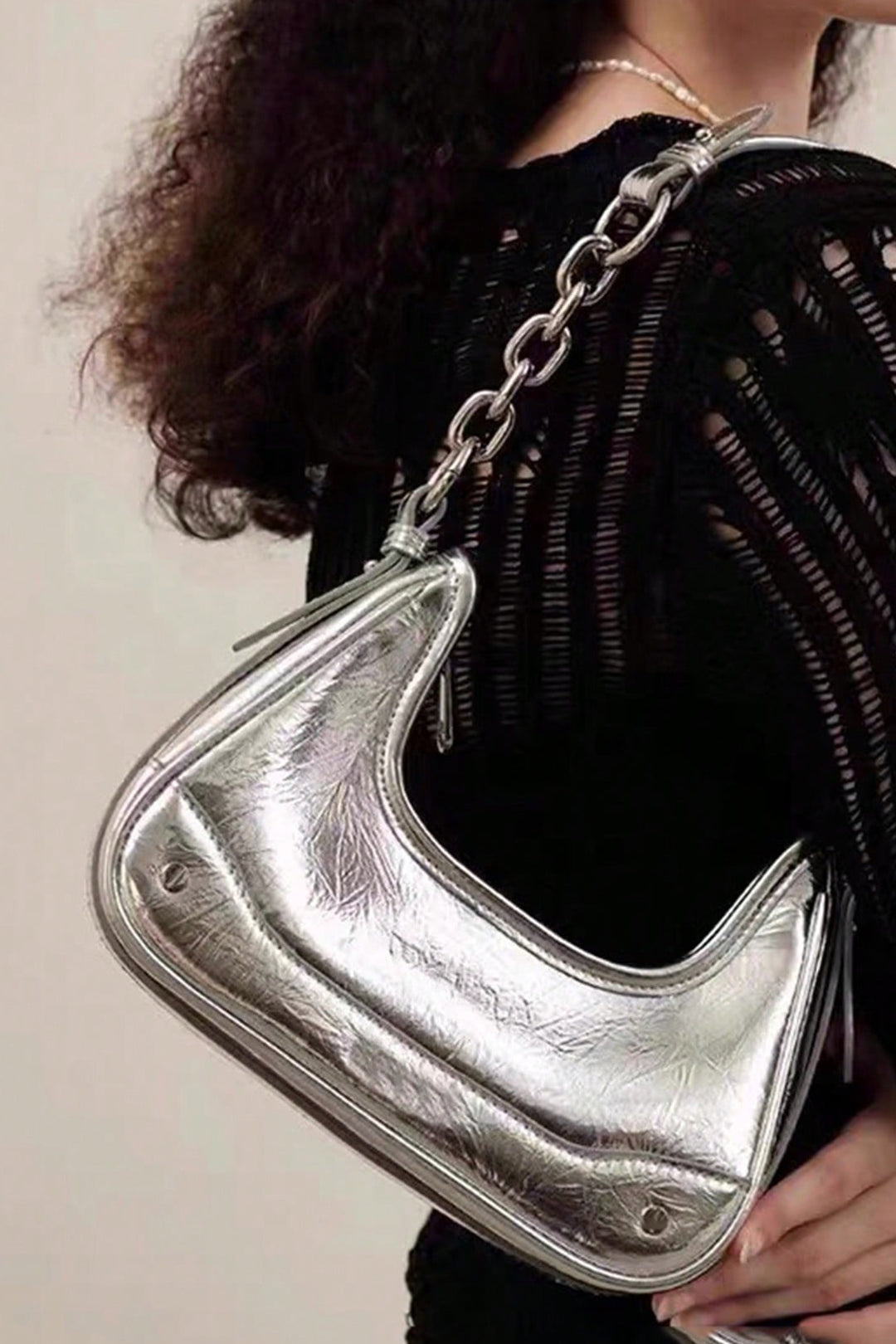 Chain Metallic Shoulder Bag