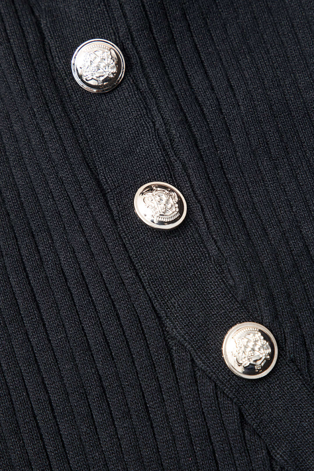 Asymmetric Button Collar Slit Midi Dress