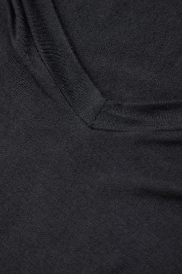 Basic Solid V-neck Long Sleeve Bodysuit