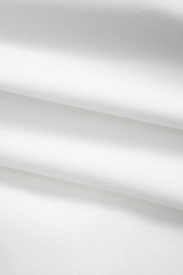 Faux Leather Patchwork Tie-Back Long-Sleeve Shirt