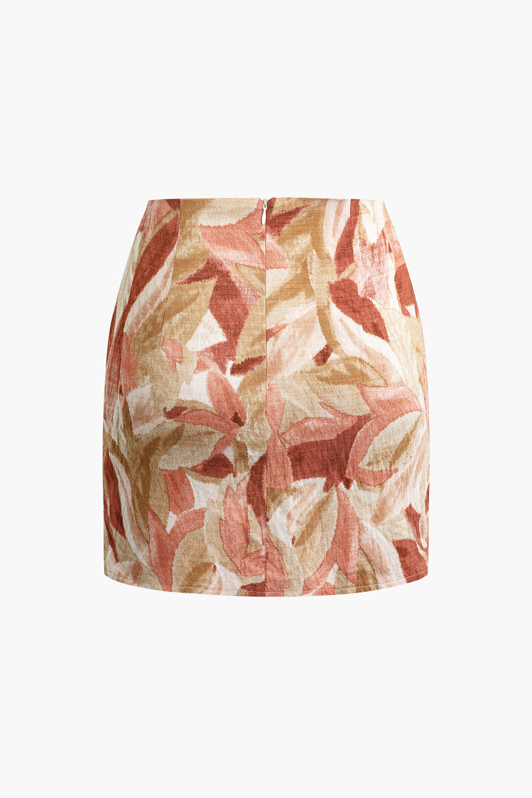 Floral Print Twist Split Skirt Set