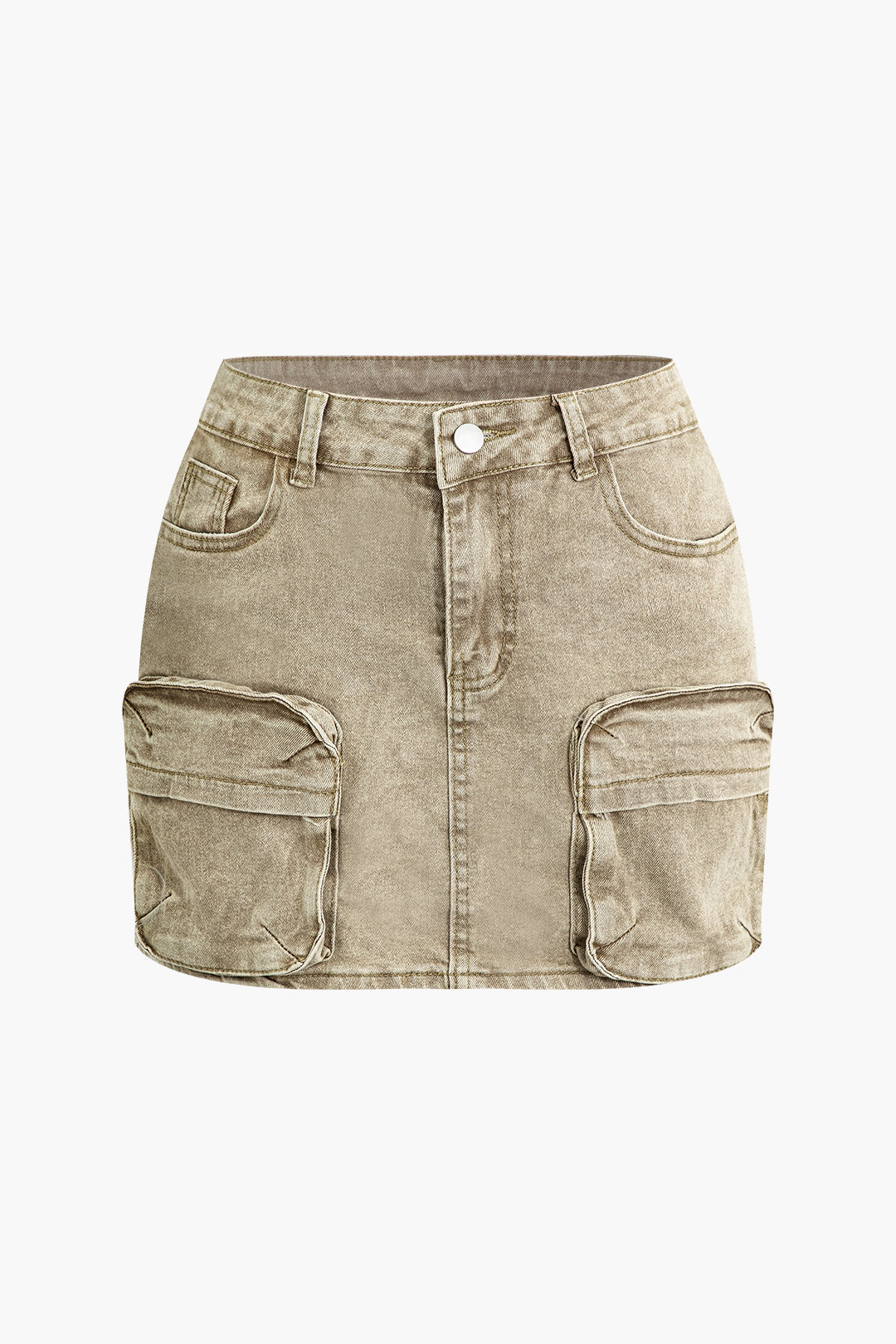 Pocket Cargo Denim Shorts