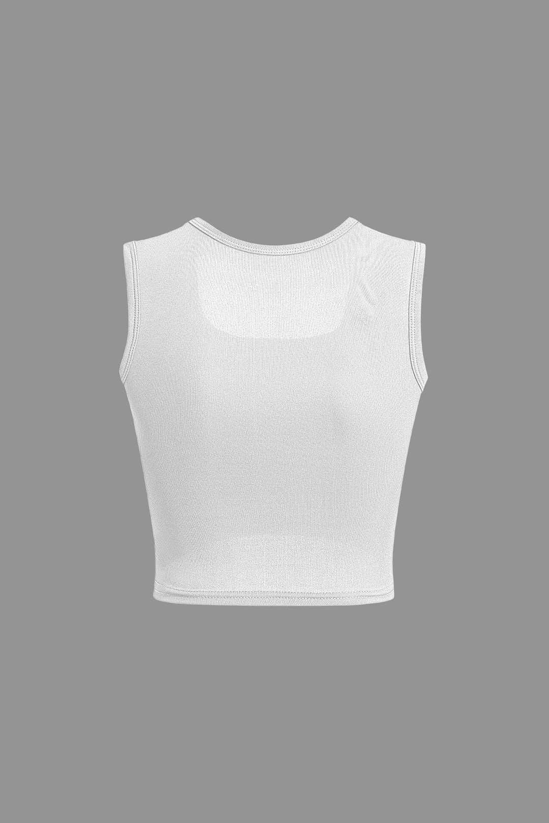 Basic Solid Square Neck Tank Top