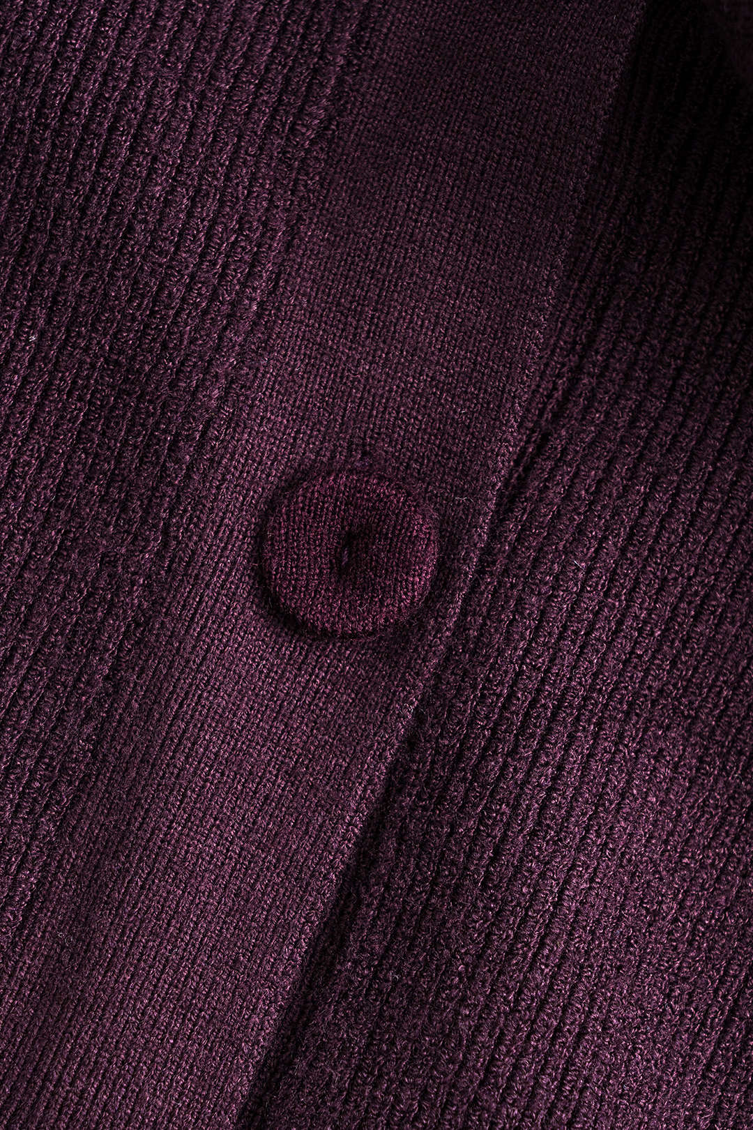 Bouton en tricot en V Cardigan à col