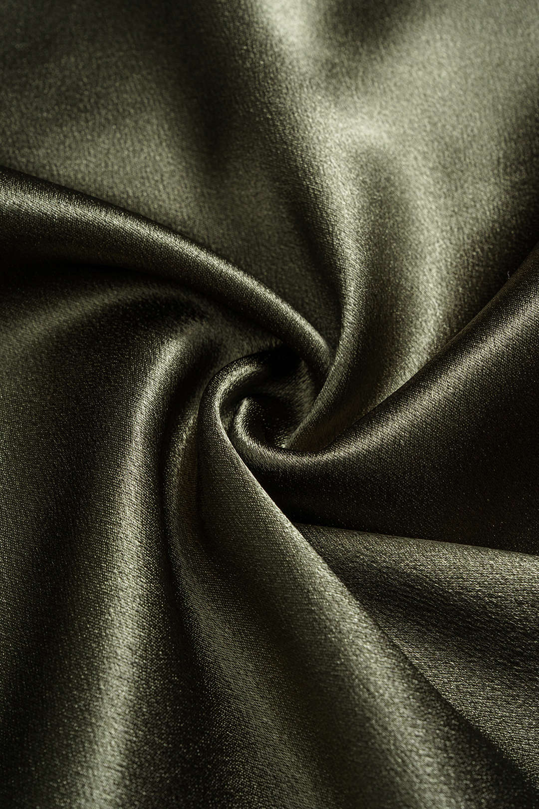 Plus Size Satin Button Draped Cowl Neck Short-Sleeve Top