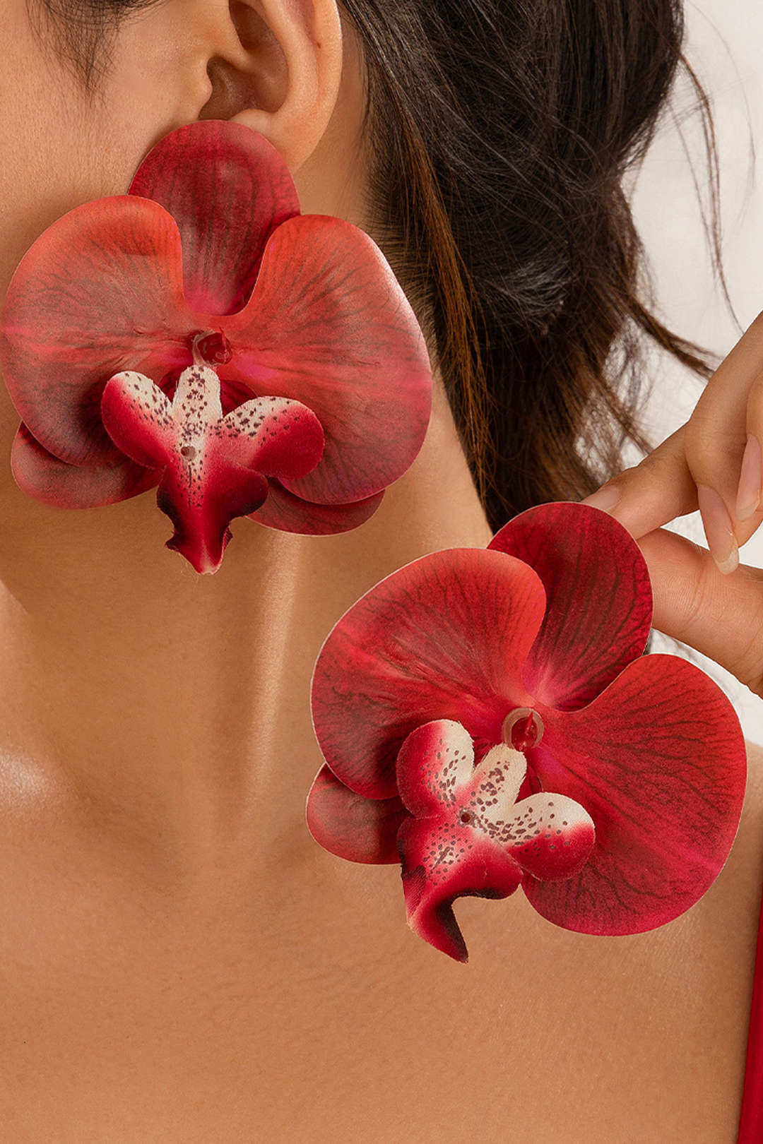 Phalaenopsis Orchid Flower Earrings