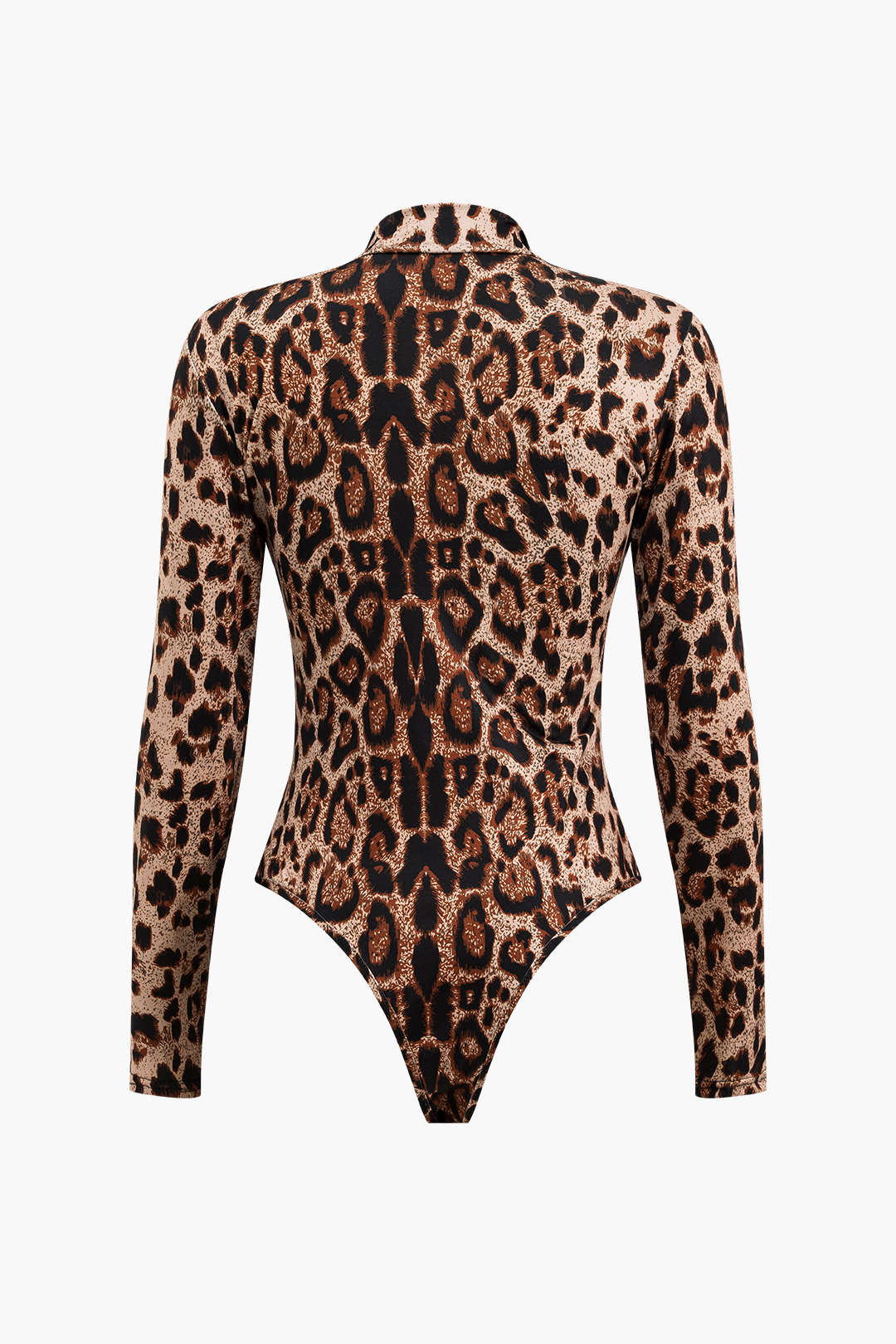 Leopard Print Long Sleeve Bodysuit