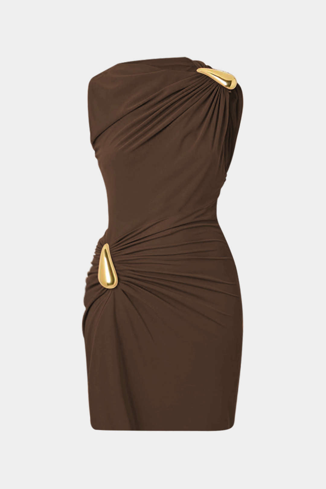Metallic Sleeveless Mini Dress Micas Metallic Sleeveless Mini Dress Micas