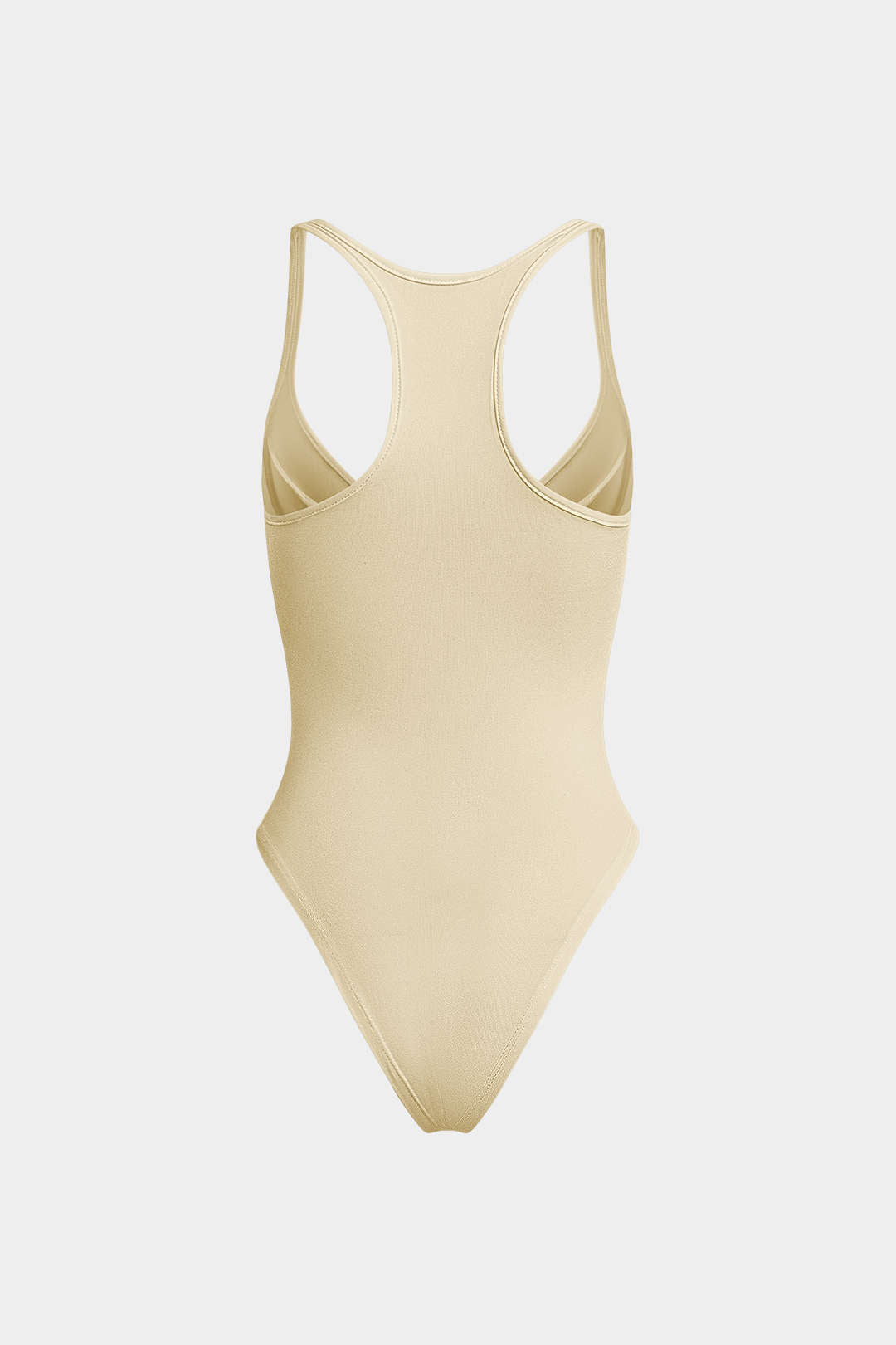 Bażiku Solidu Deep-V Neck Bustier Bodysuit