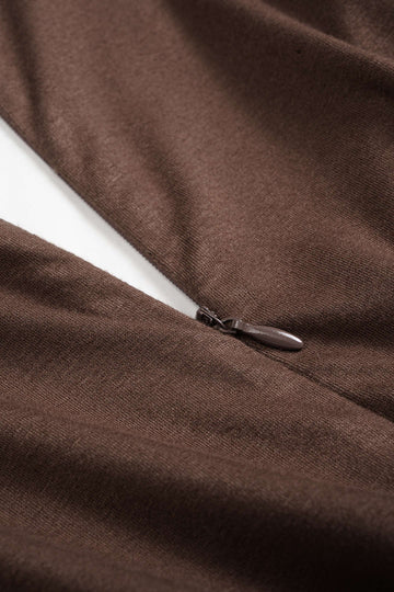 Faux Leather Patchwork V-Neck Ruched Sleeveless Mini Dress