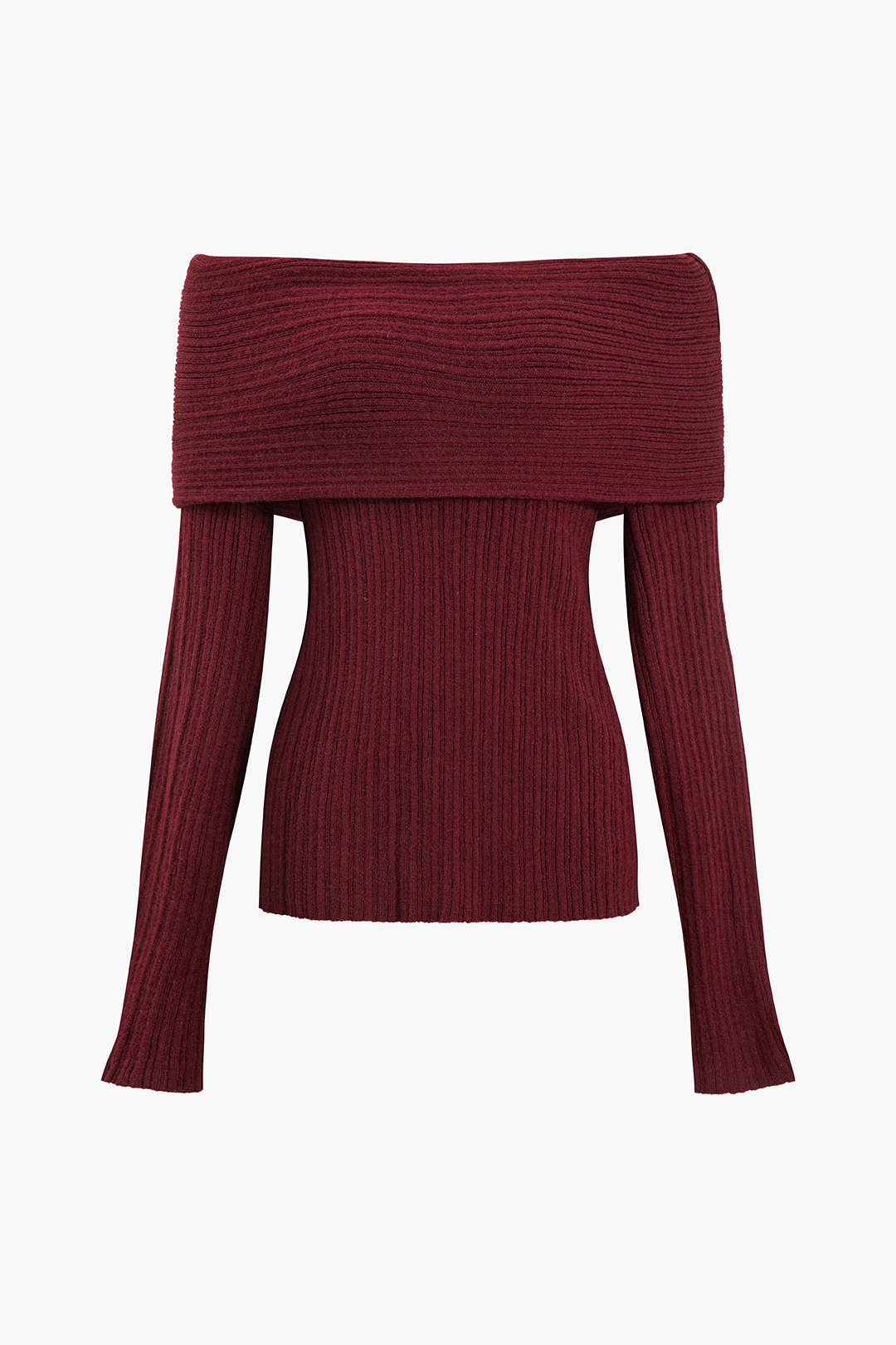 Off Shoulder Sweater Long-Sleeve Top