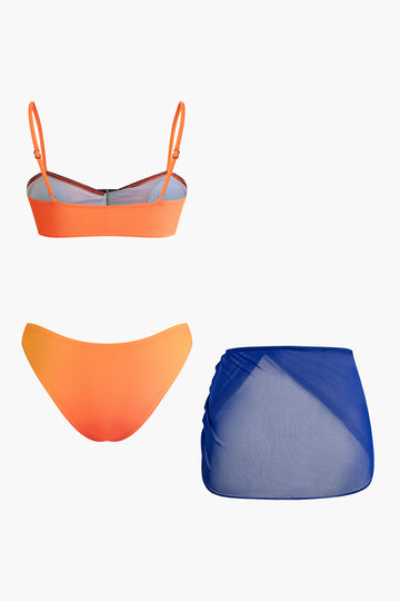 Ombre Bikini And Sarong Set