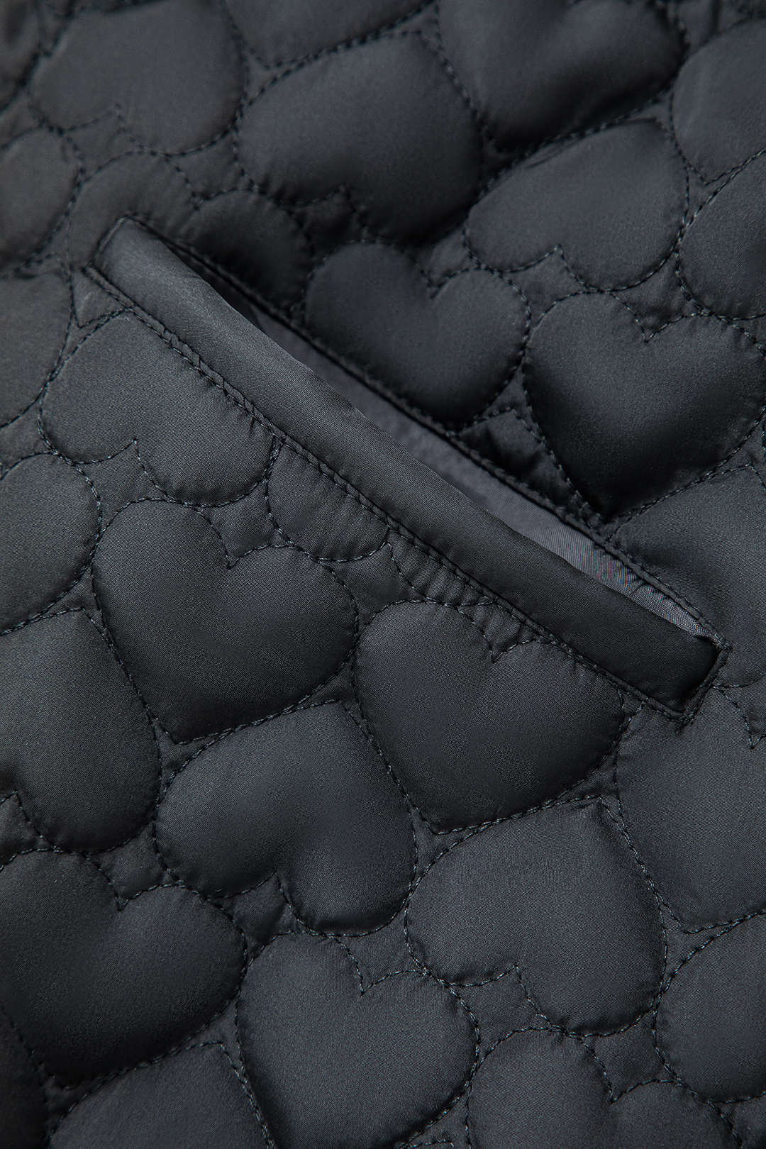 Heart Shaped Quilted Puffer Coat