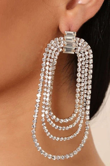 Rhinestone Layer Earrings
