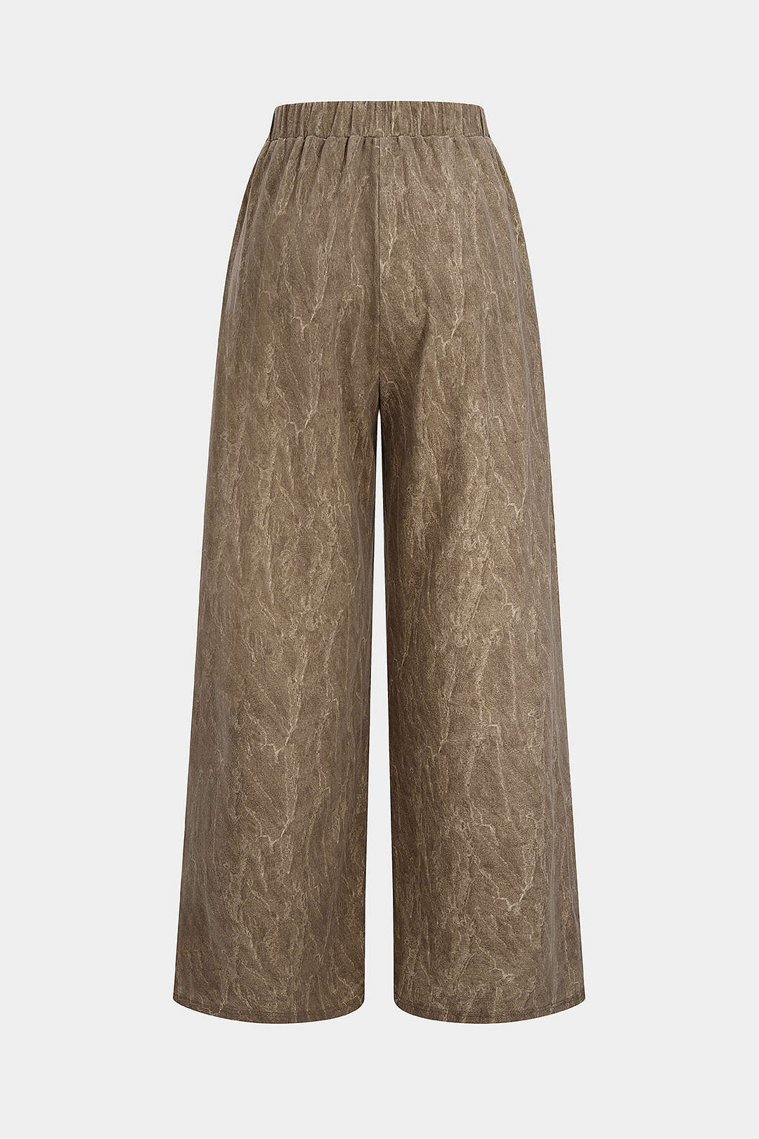 High Waist Washed Trousers