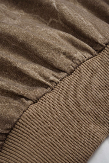 Washed Round Neck Sweatshirt