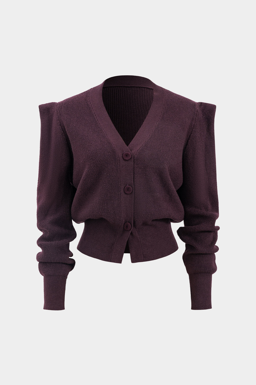 Sticka knapp V-Neck Cardigan