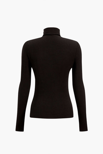 Contrast Long-Sleeve Top