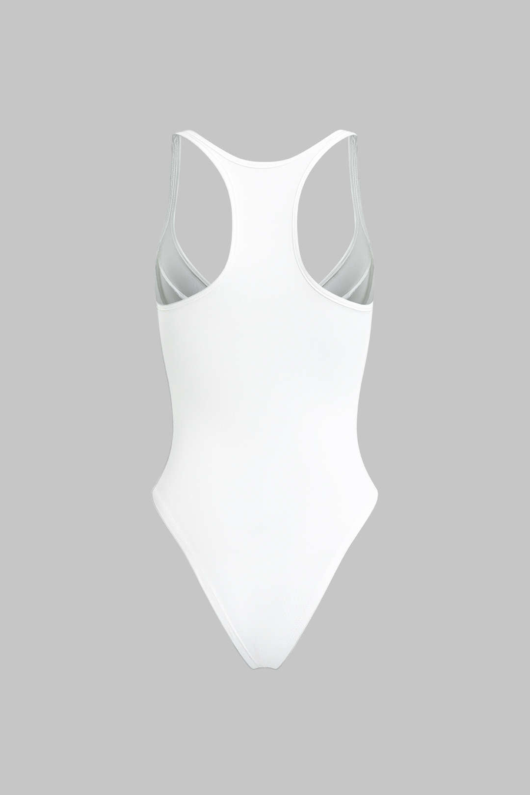 Perus kiinteä syvän V-kaulan bustier body