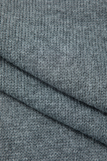 Asymmetric Cut Out Knit Coat