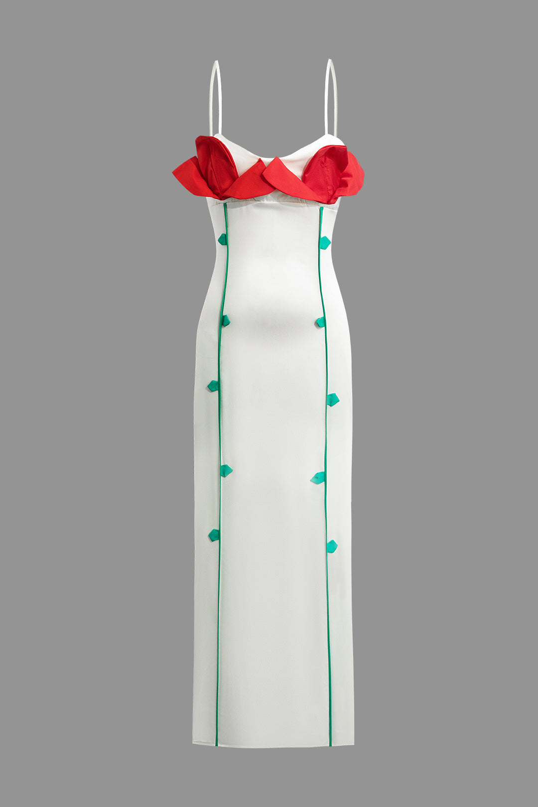 3D Flower Slip Maxi Dress