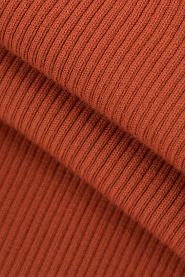 Contrast Cut Out Knit Sleeveless Midi Dress