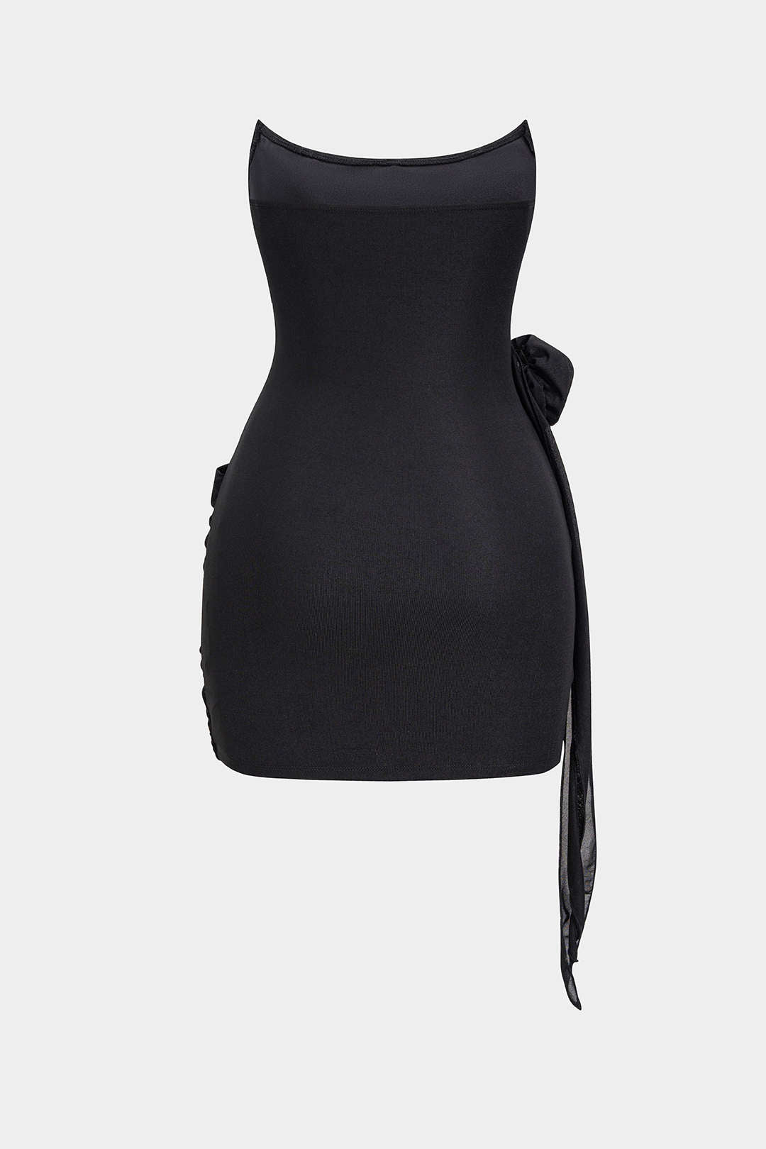 Mini robe de corset à volants floraux 3d