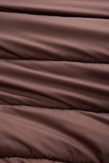 Patchwork Zipper Puffer