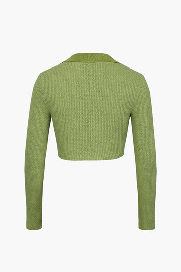 Lime Long Sleeve Jersey Top