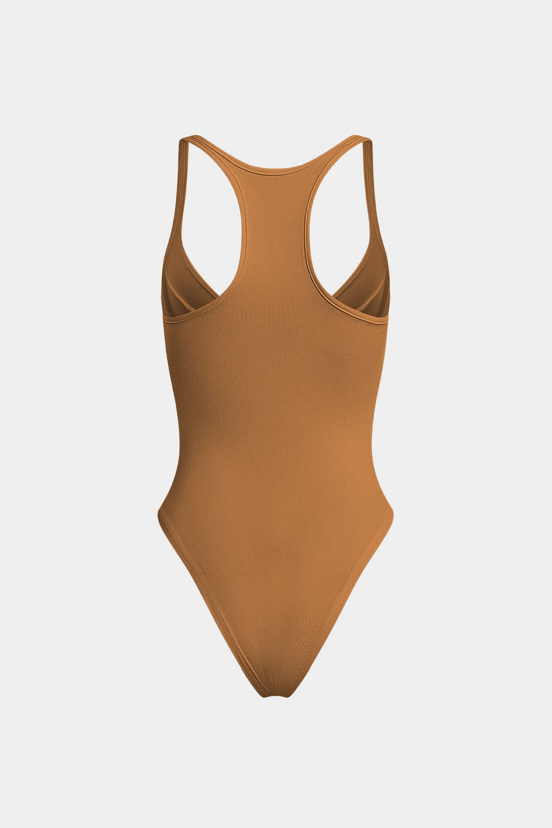 Basic Solid Bustier Bodysuit med djup V-hals