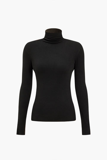 Contrast Long-Sleeve Top