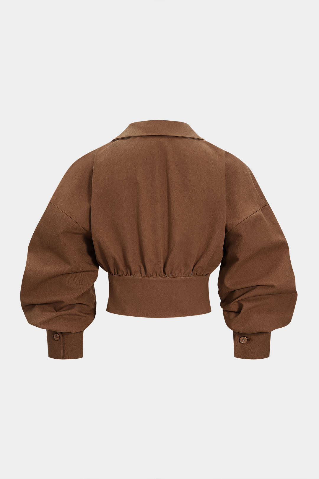 Ruched V-Neck Jacket