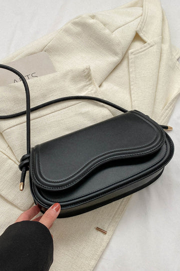 Faux Leather Shoulder Bag