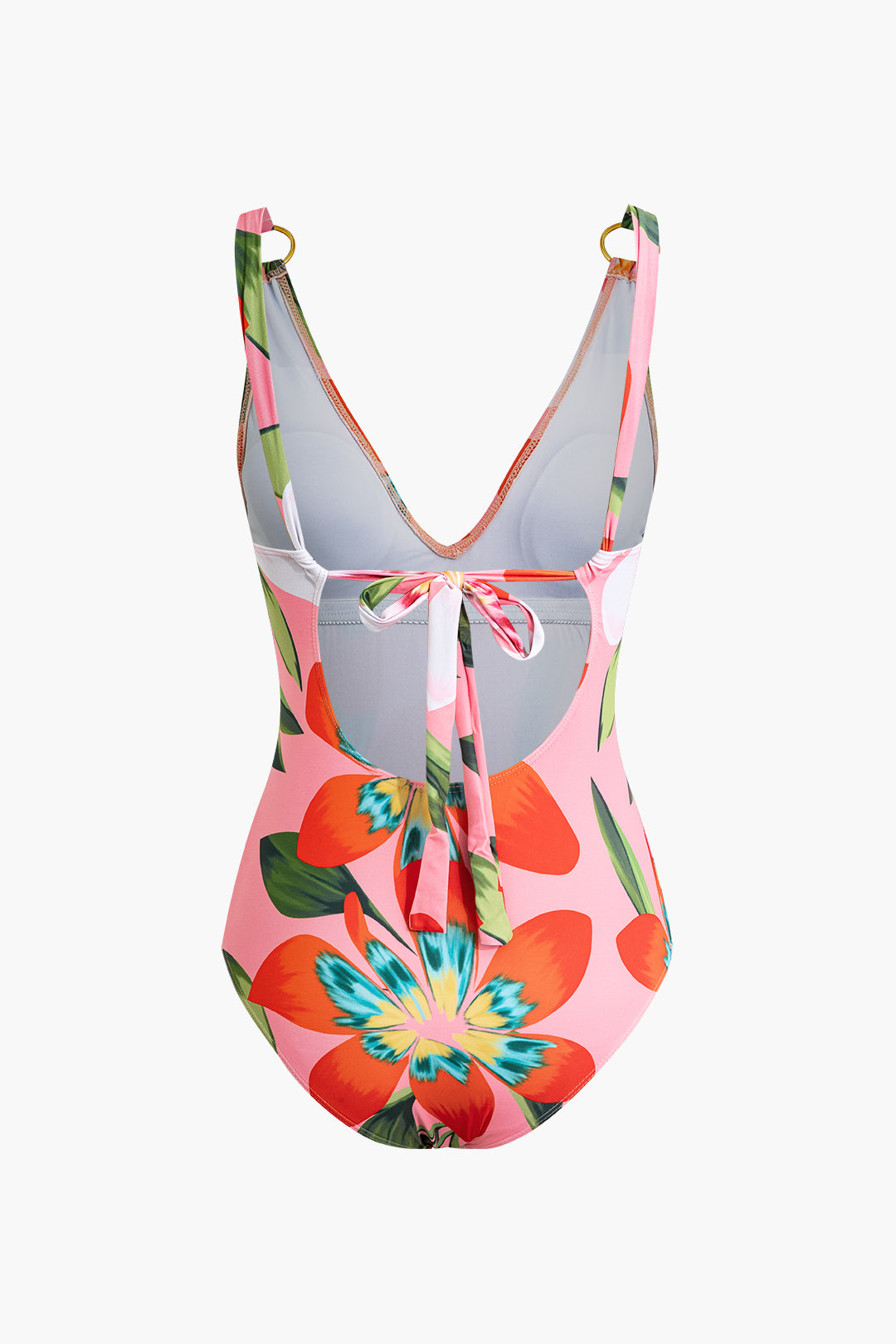 Floral Print Tummy Control One-Piece Swimsuit