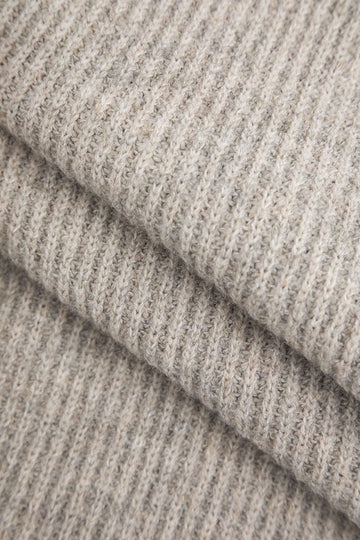 Solid Knit Bell varrukatega õlgadeta Maxi kleit