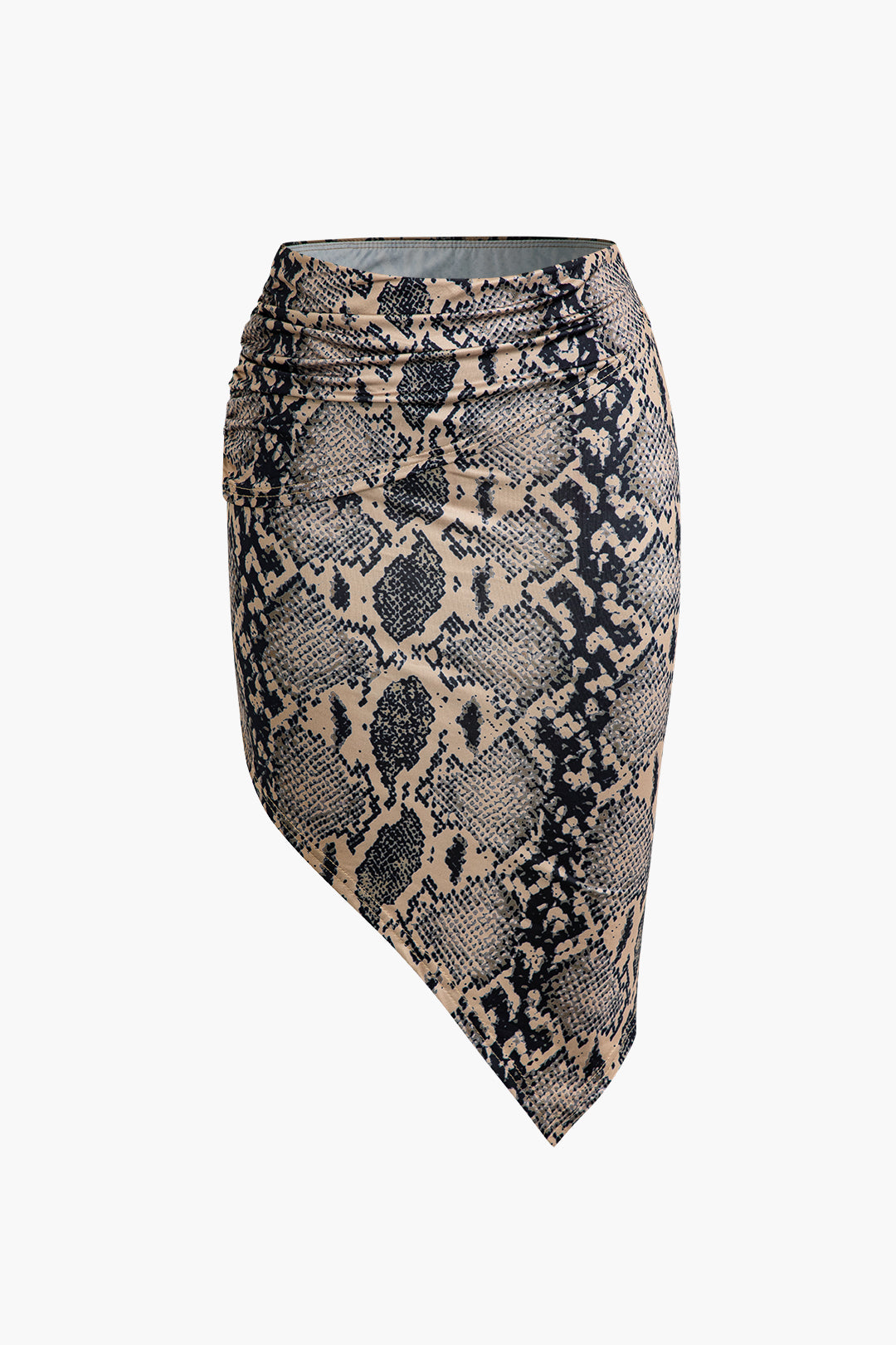 Snake Print Crop Cami Top And Skirt Set