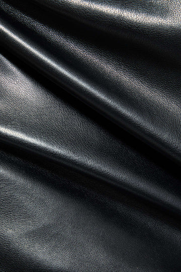 Plus Size Faux Leather Patchwork Tie Front Sleeveless Mini Dress