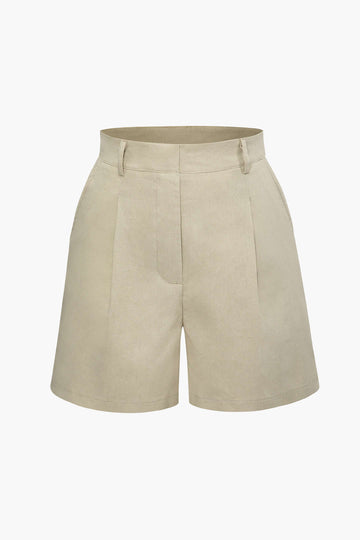 Linen-Blend Shorts
