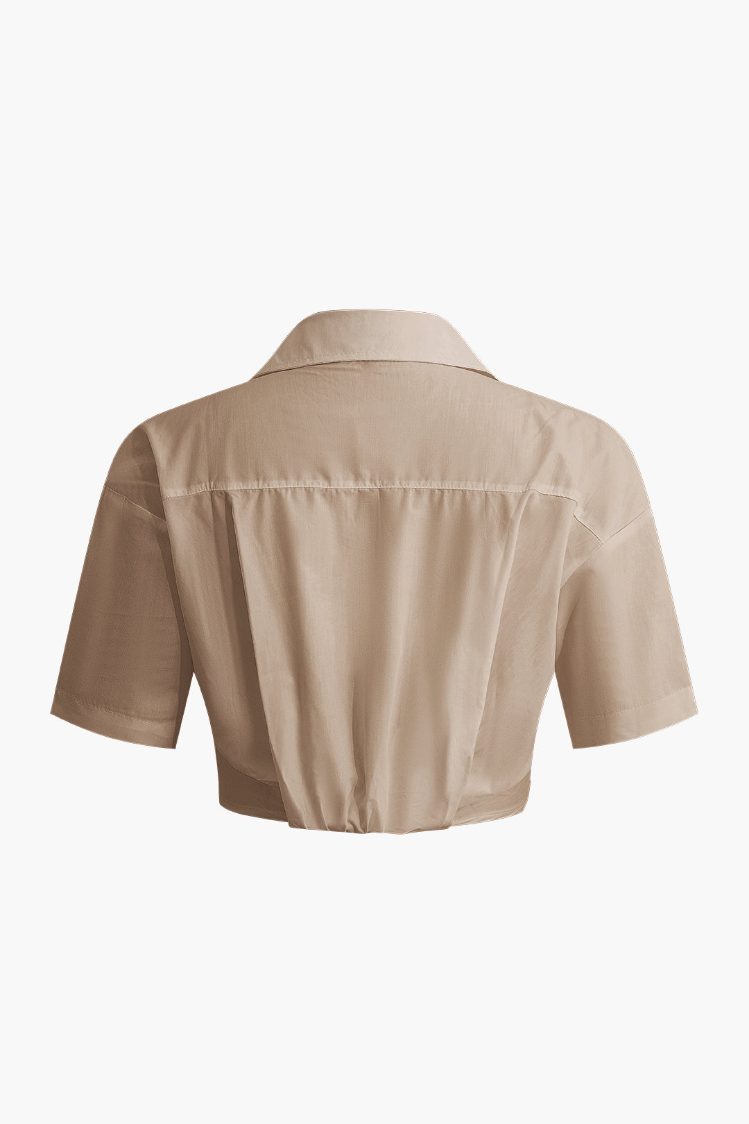 Button Up Crop Shirt