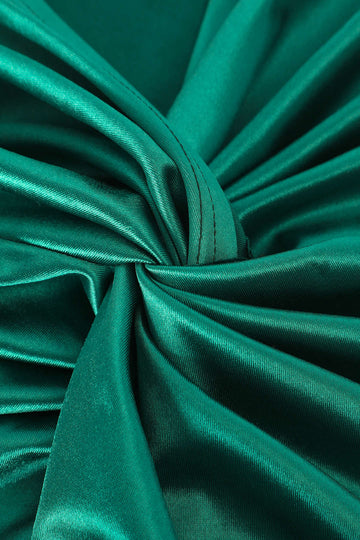 Plus Satin Satin Twist Knot hoher Taillenrock