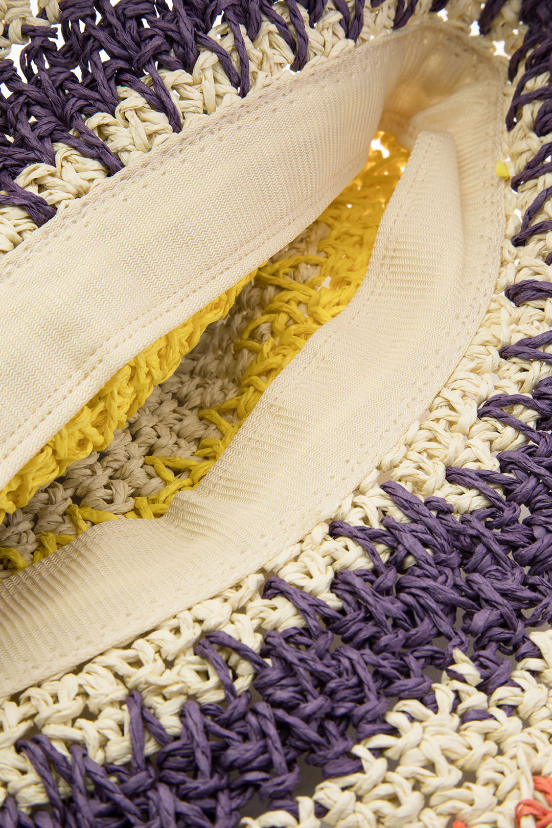 Color Block Crochet Knit Bucket Hat