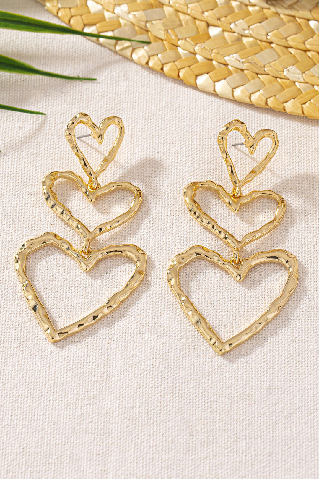 Alloy Heart-Shaped Retro Earrings