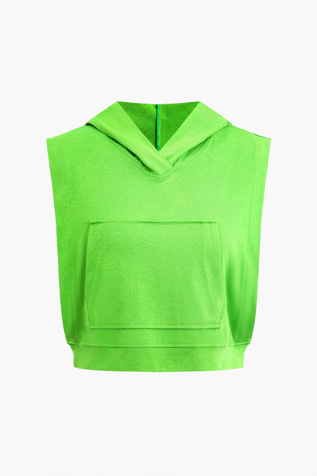 Sleeveless Side Cut Out Hooded Sweatshirt