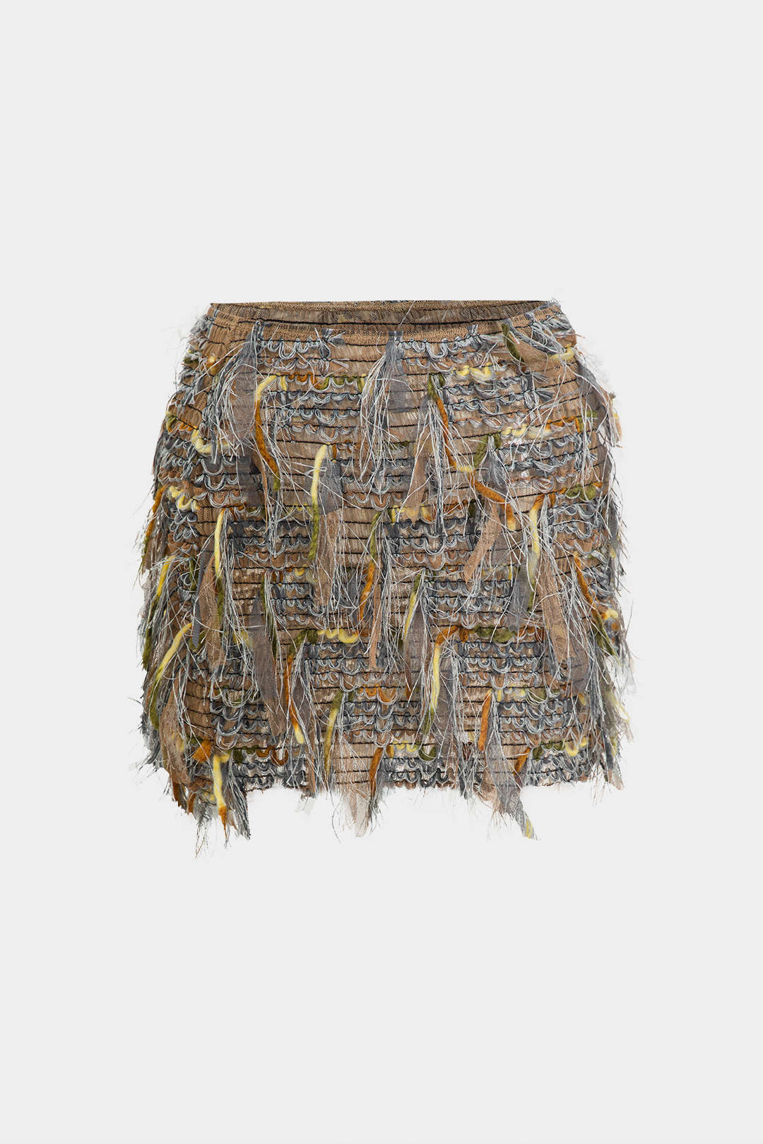 Fringe Mini Skirt