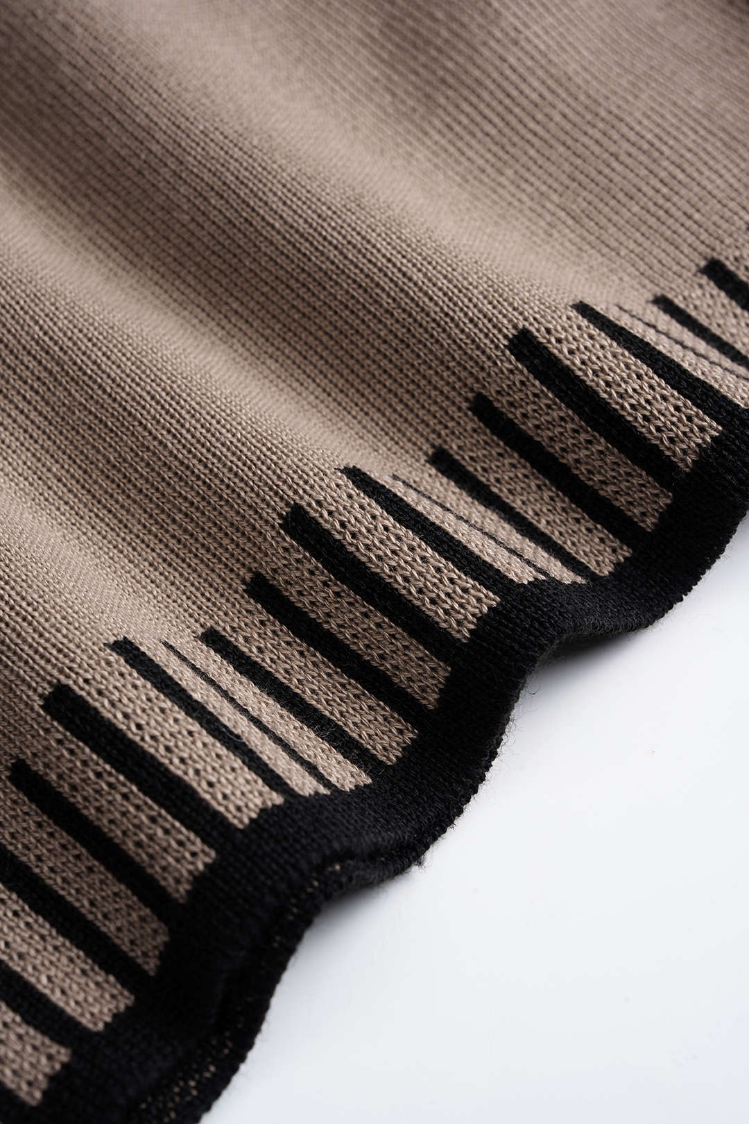 Knit Contrast Binding Button Cardigan And Straight Leg Pants Set