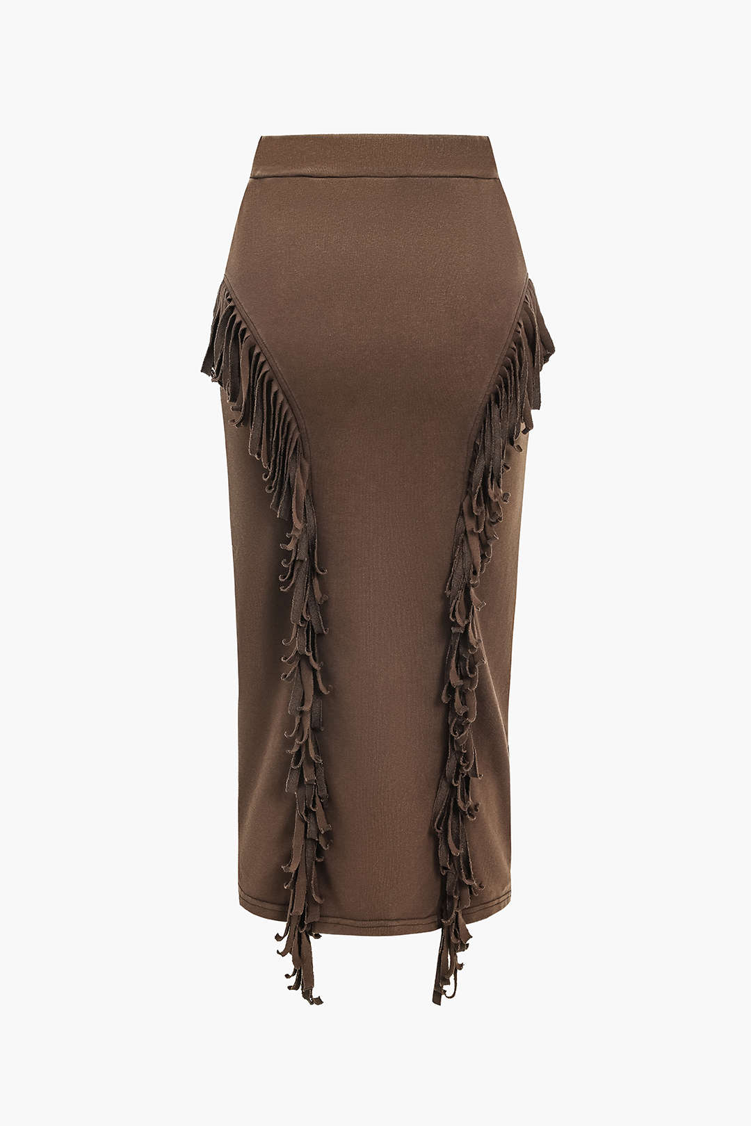 Solid Fringe Skirt