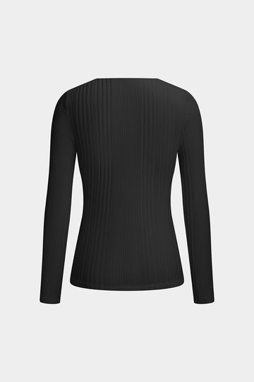 Cut Out Long-Sleeve Top