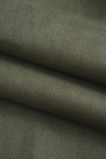 Faux Leather Patchwork Suede Metallic Decor High Waist Pants