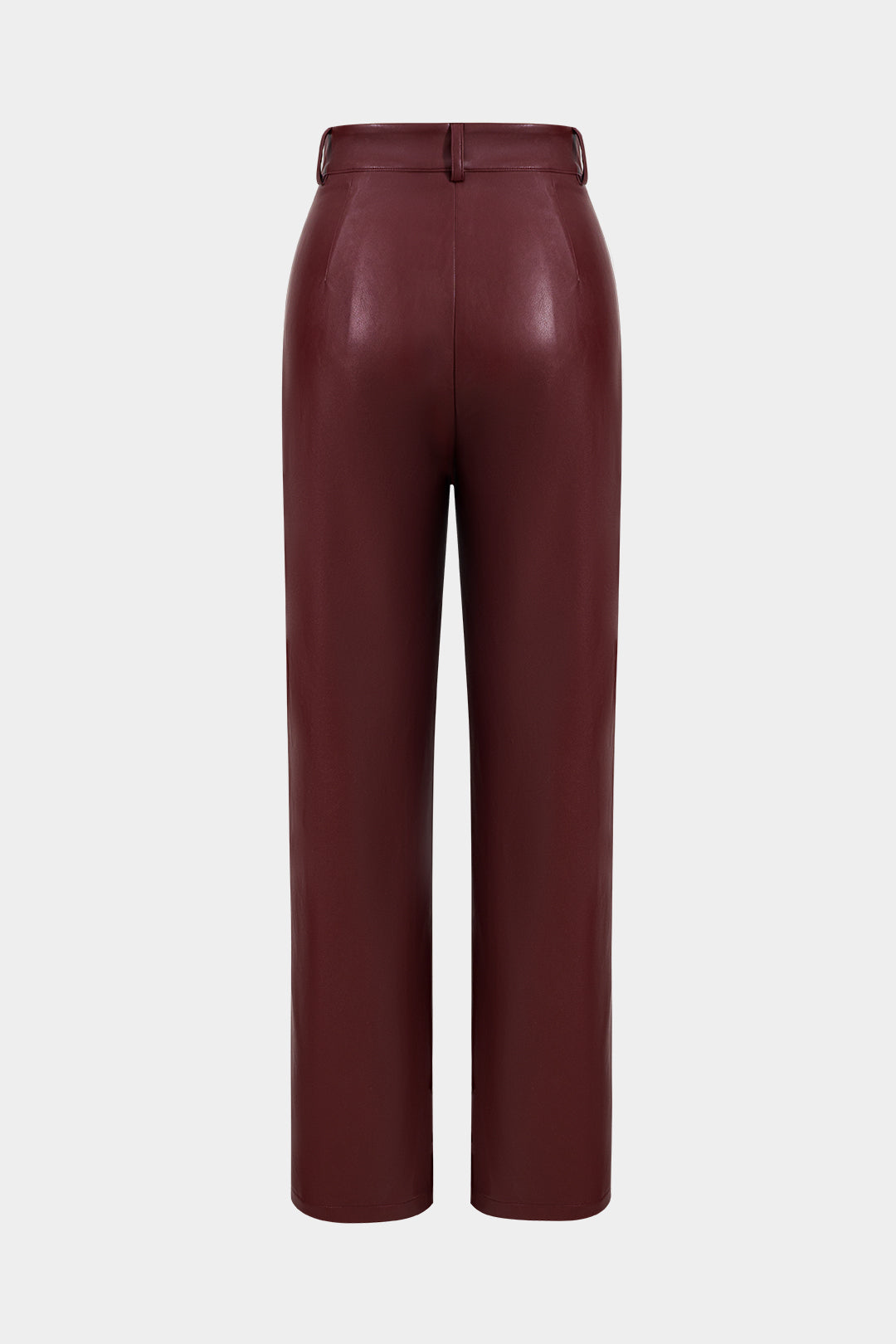 Faux Leather Patchwork Trousers